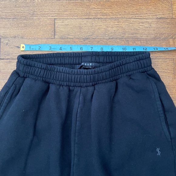 Ksubi Black Fleece Sweatpants Size Small Oversized Streetwear Fit - Picture 6 of 12